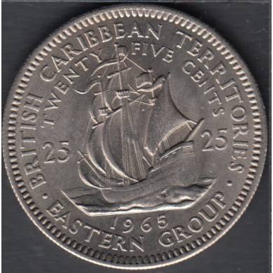 1965 - 25 Cents - B. Unc - East Caribbean States