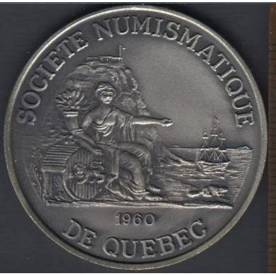 Quebec Socit Numismatique - 1986 - 26 Expo. - Plaqu Argent - 150 pcs - $2 Dollar de Commerce