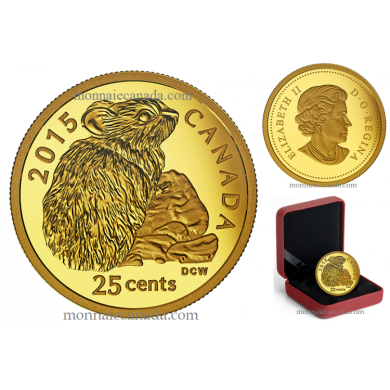 2015 - 25 - 0.5 g Pure Gold Coin - Rock Rabbit