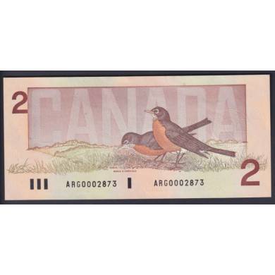 1986 $2 Dollars - UNC - Crow Bouey - Prefix ARG