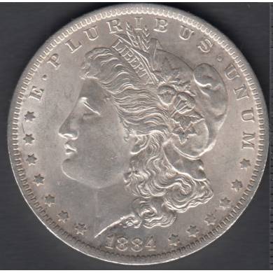 1884 O - AU - Morgan Dollar USA