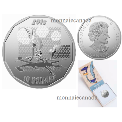 2015 - $10 - 1/2 oz en argent fin  Looney TunesMC   Bip Bip