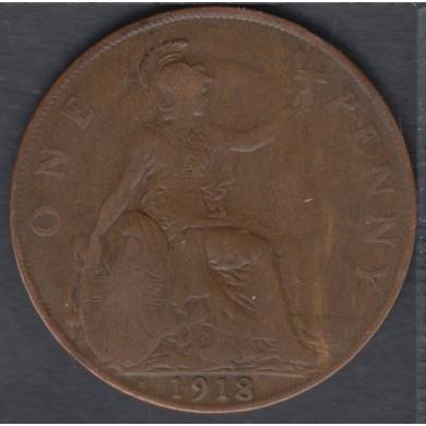 1918 H - 1 Penny - Geat Britain
