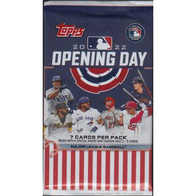 2022 Topps Opening Day - Cartes Baseball - 1 Pack of 7 Cards