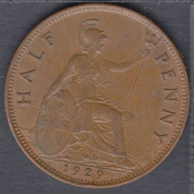 1929 - Half Penny - Great Britain