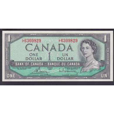 1954 $1 Dollar - AU/UNC - Bouey Rasminsky - Prefix L/F