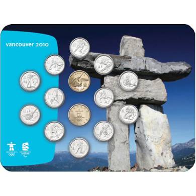 2010 - Vancouver – Collection de pièces de circulation Inukshuk