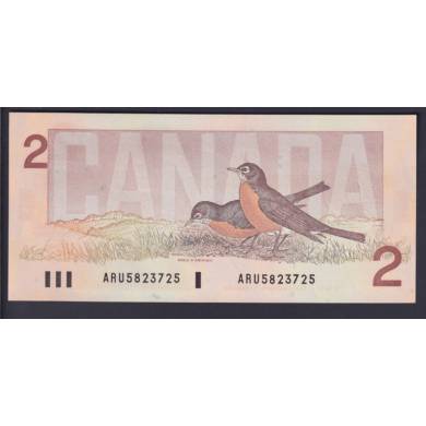 1986 $2 Dollars - UNC - Crow-Bouey - Prfixe ARU