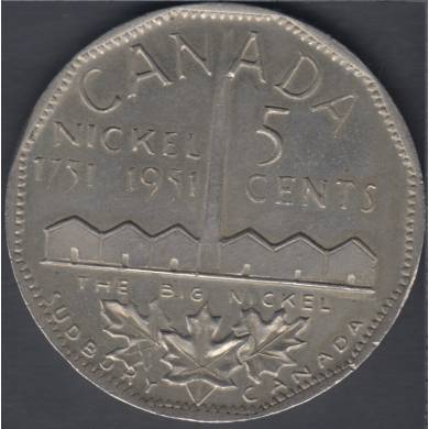 1951 - Sudbury - The Big Nickel - B. Unc - Nickel
