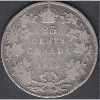 1919 - VG - Canada 25 Cents