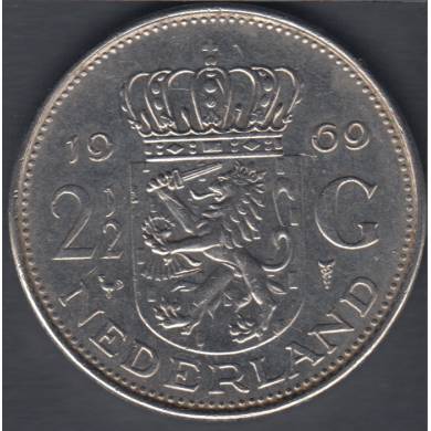 1969 - 2 1/2 Gulden - Pays Bas