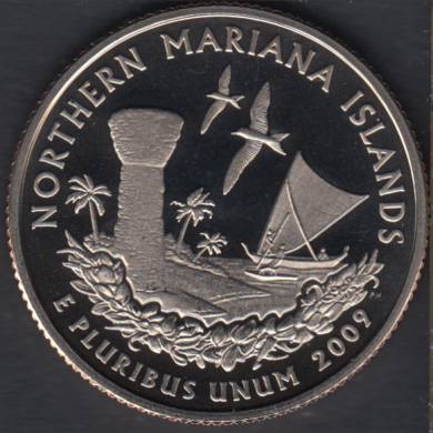 2009 S - Proof - Mariana Islands - 25 Cents
