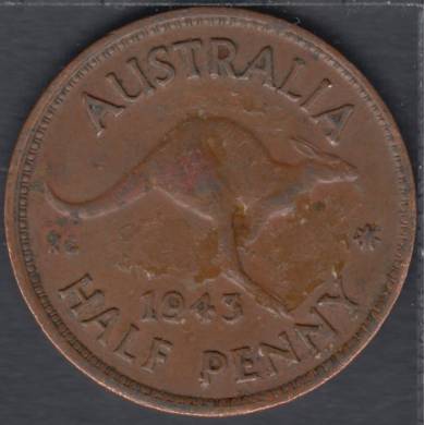 1943 - 1/2 Penny - Australie
