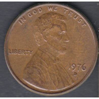 1976 D - AU - UNC - Lincoln Small Cent