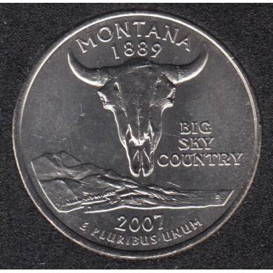 2007 D - B.Unc - Montana - 25 Cents