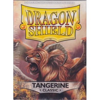Dragon Shield - 100 Standard Size Card Sleeves Tangerine Classic