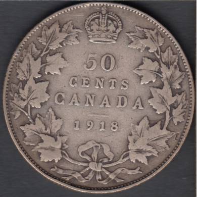 1918 - Fine - Canada 50 Cents