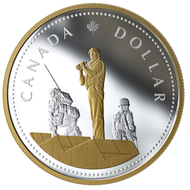 2019 - $1 - 2 oz. Pure Silver Renewed Dollar - Peacekeeping