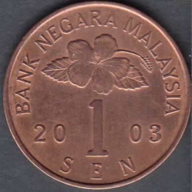 2003 - 1 Sen - Malaisie