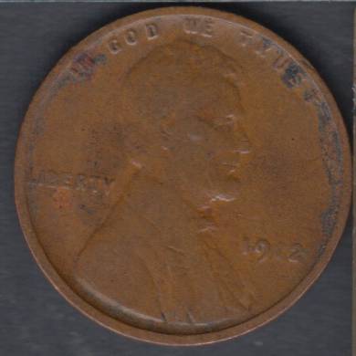 1912 - VG - Lincoln Small Cent USA