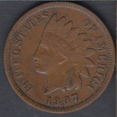 1907 - VF - Indian Head Small Cent