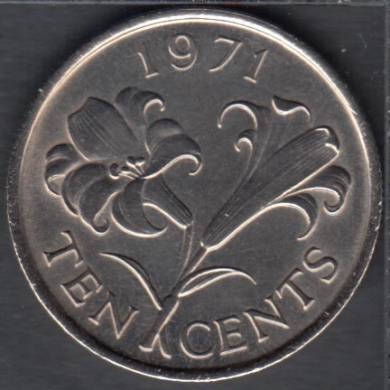 1971 - 10 Cents - Unc - Bermuda