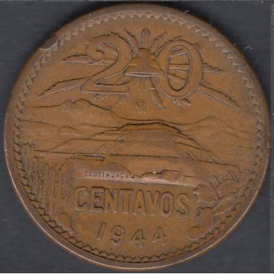 1944 Mo - 20 Centavos - Mexico