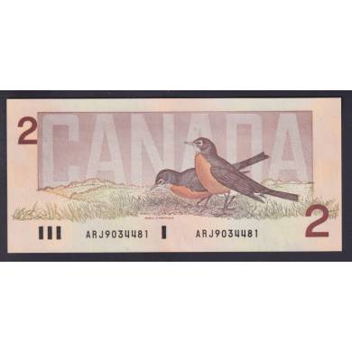 1986 $2 Dollars - UNC - Crow Bouey - Prefix ARJ