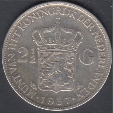 1937 - 2 1/2 Gulden - Pays Bas