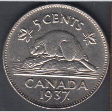1937 - VF - Canada 5 Cents