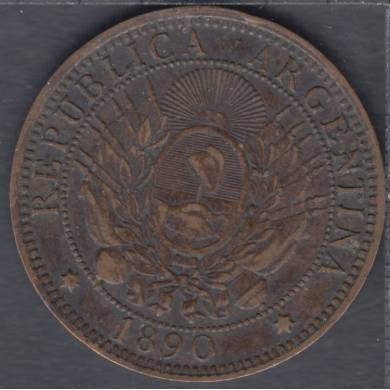 1890 - 2 Centavos - Argentine