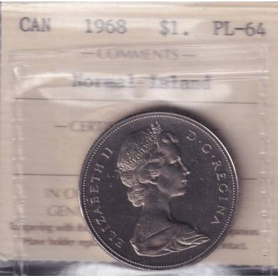 1968 - PL 64 - Normal Island - ICCS - Canada Dollar