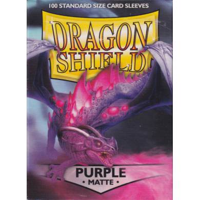 Dragon Shield - 100 Standard Size Card Sleeves Purple Matte