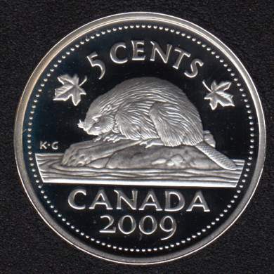 2009 - Proof - Silver - Canada 5 Cents