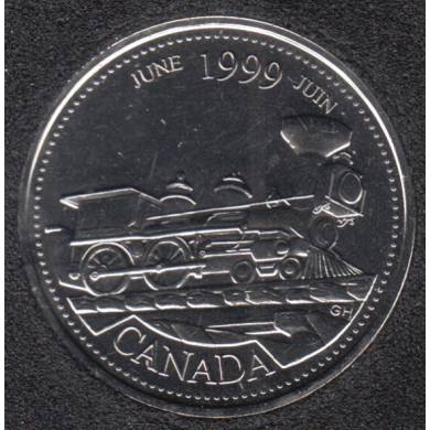 1999 - #6 NBU - Juin - Canada 25 Cents