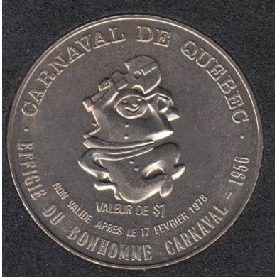 Quebec - 1978 Carnival of Quebec - 1956/Boat - Trade Dollar