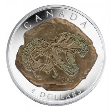 2009 - 4$ argent fin Dinosaure Tyrannosaurus rex Sans Taxe