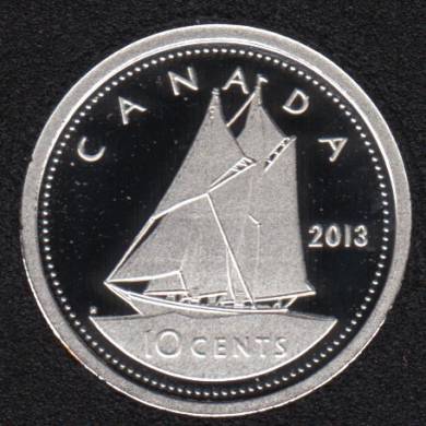 2013 - Proof - Fine Silver - Canada 10 Cents