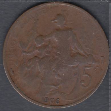 1906 - 5 Centimes - France