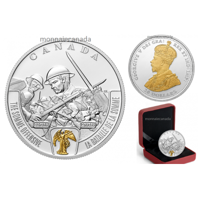 2016 - $20 - 1 oz. Pure Silver  First World War Battlefront: The Somme Offensive