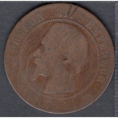 1856 D - 10 Centimes - France