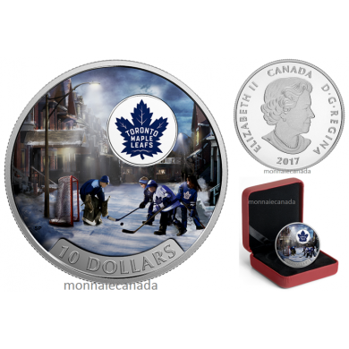 2017 - $10 - 1/2 oz. Pure Silver Coloured Coin  Passion to Play: Toronto Maple Leafs
