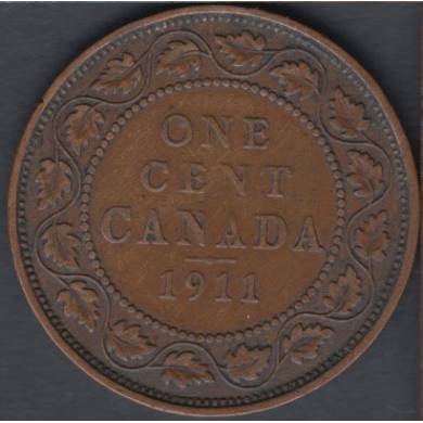1911 - Fine - Canada Large Cent