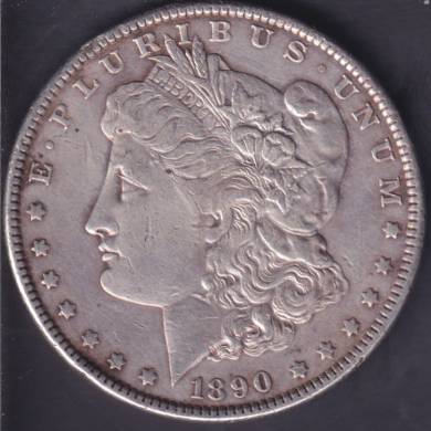 1890 - Fine - Cleaned - Morgan Dollar USA