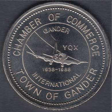 1988 - 1938 - 50th Years of Flight - Gander - Aviation Dollar
