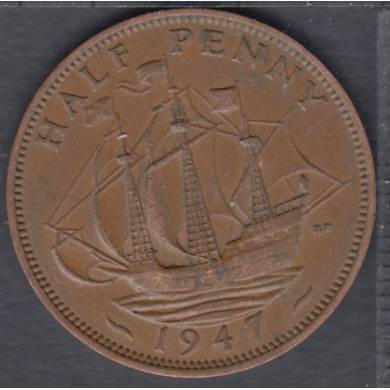 1947 - Half Penny - Grande Bretagne
