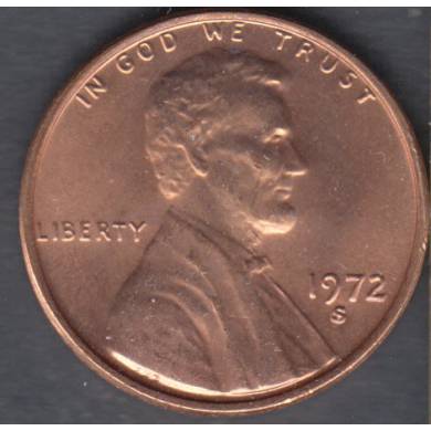1972 S - B.Unc - Lincoln Small Cent USA
