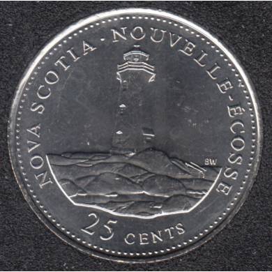 1992 - #9 B.Unc - Nouvelle Ecosse - Canada 25 Cents