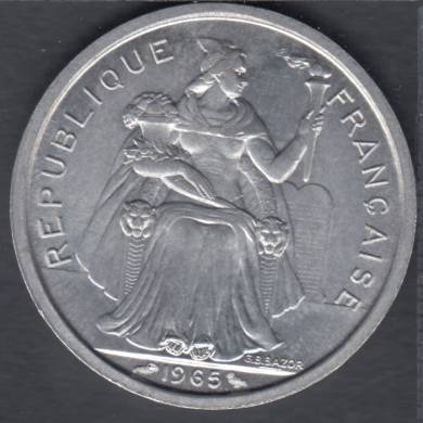 1965 - 2 Francs - Polynsie Francaise - B. Unc - France