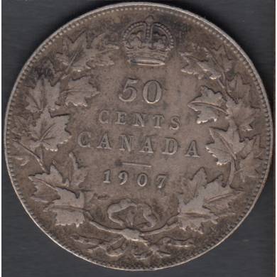 1907 - VF - Canada 50 Cents